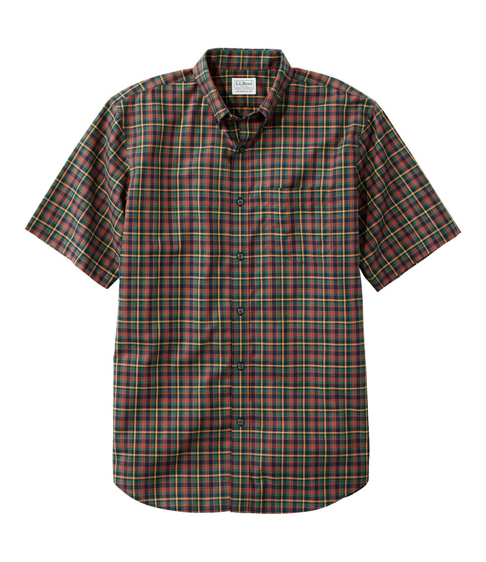 Men's Wrinkle-Free Kennebunk Sport Shirt, Traditional Fit Short-Sleeve Check | L.L.Bean discount