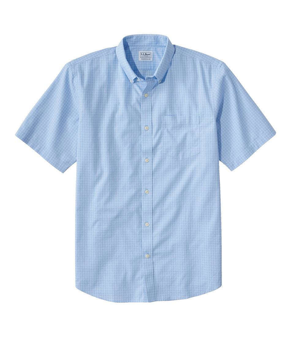 Men's Wrinkle-Free Kennebunk Sport Shirt, Traditional Fit Short-Sleeve Check | L.L.Bean discount