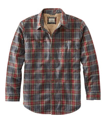 Men's Sherpa-Lined Scotch Plaid Shirt, Slightly Fitted | L.L.Bean sale