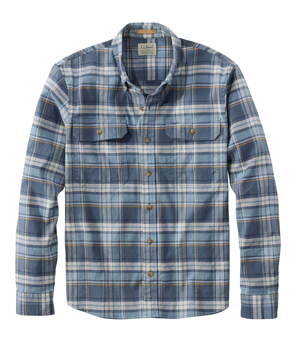 Men's Stonecoast Hemp Shirt, Long-Sleeve, Slightly Fitted Untucked Fit | L.L.Bean on sale