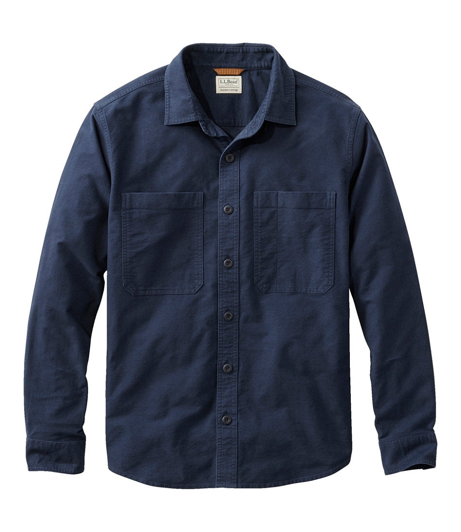 Men's Bean's Moleskin Shirt, Slightly Fitted Untucked Fit | L.L.Bean sale