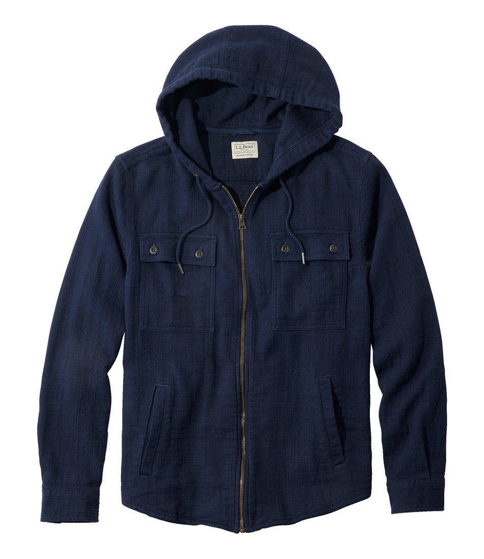 Men's 1912 Field Flannel Shirt, Hooded, Slightly Fitted Untucked Fit | L.L.Bean outlet