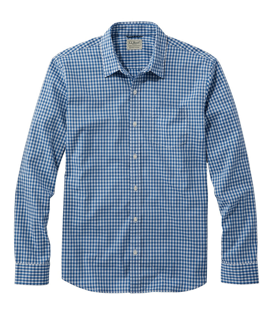 Men's Comfort Stretch Performance® Shirt, Long-Sleeve, Slightly Fitted Untucked Fit, Plaid | L.L.Bean sale