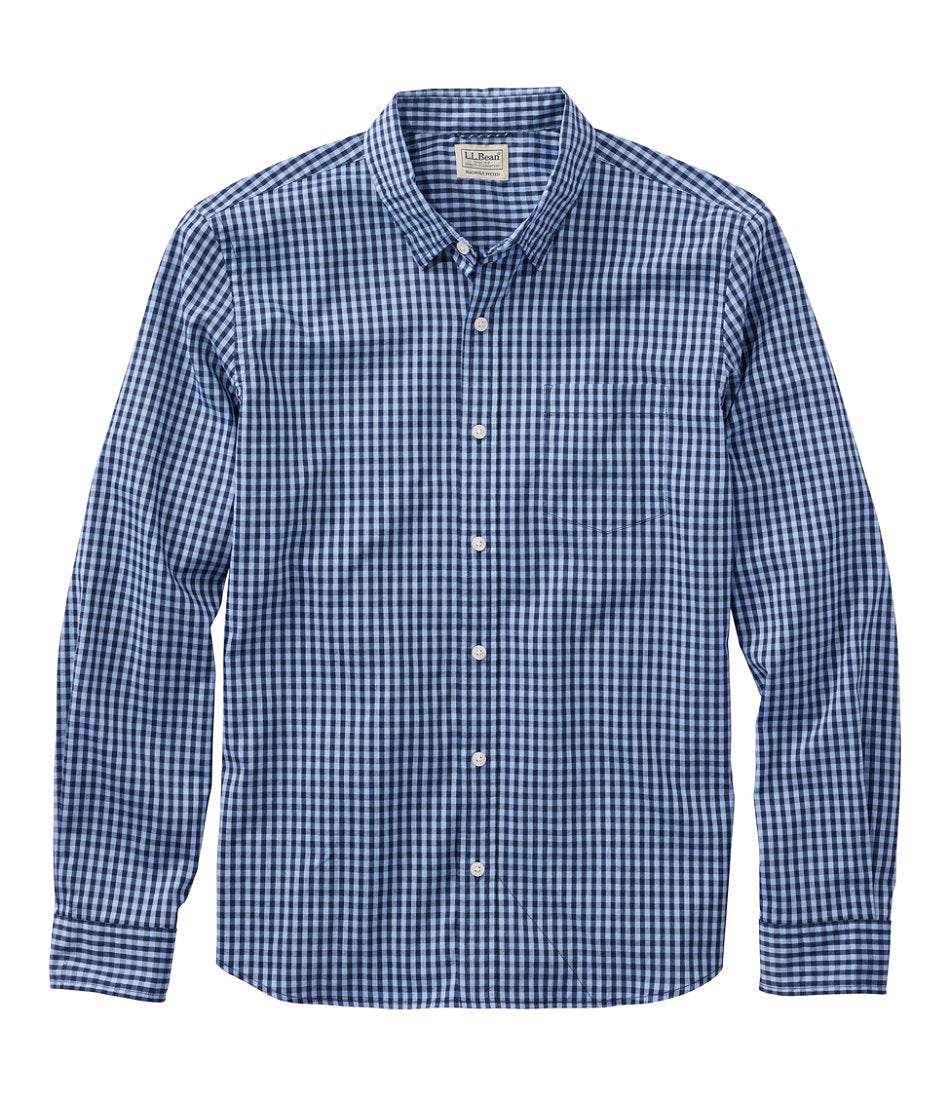 Men's Comfort Stretch Performance® Shirt, Long-Sleeve, Slightly Fitted Untucked Fit, Plaid | L.L.Bean sale
