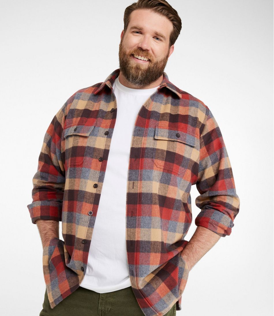 Men's Chamois Shirt, Slightly Fitted, Plaid | L.L.Bean for sale