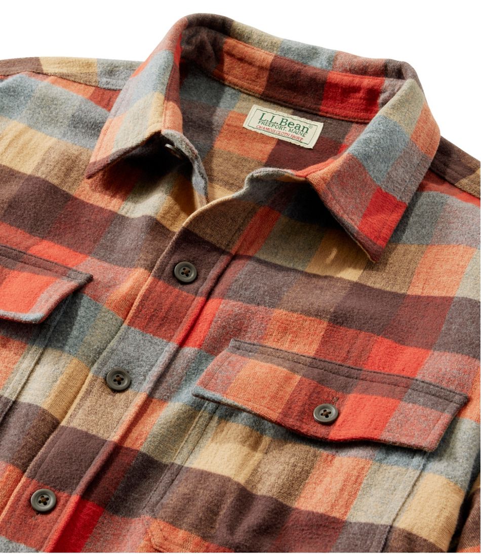 Men's Chamois Shirt, Slightly Fitted, Plaid | L.L.Bean for sale
