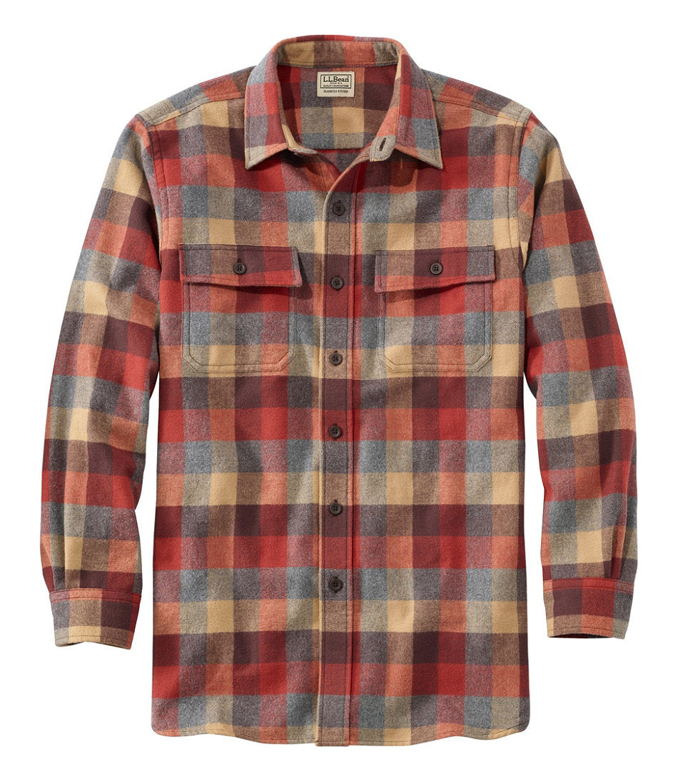Men's Chamois Shirt, Slightly Fitted, Plaid | L.L.Bean for sale