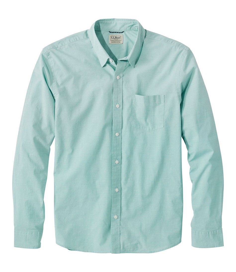 Men's Comfort Stretch Performance® Shirt, Long-Sleeve, Slightly Fitted Untucked Fit | L.L.Bean on sale