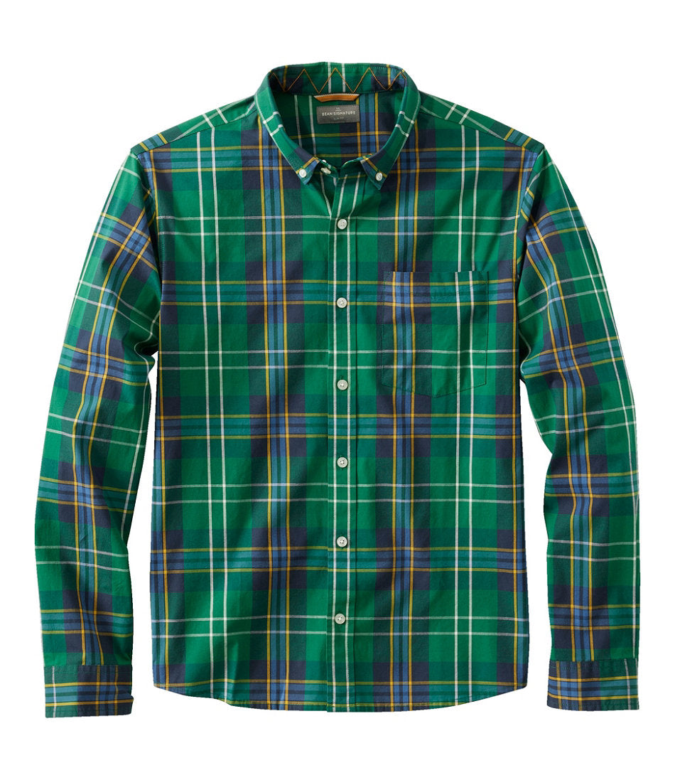 Men's Signature Stretch Poplin Shirt, Long-Sleeve, Slim Fit | L.L.Bean discount