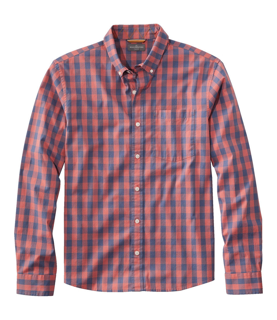 Men's Signature Stretch Poplin Shirt, Long-Sleeve, Slim Fit | L.L.Bean discount