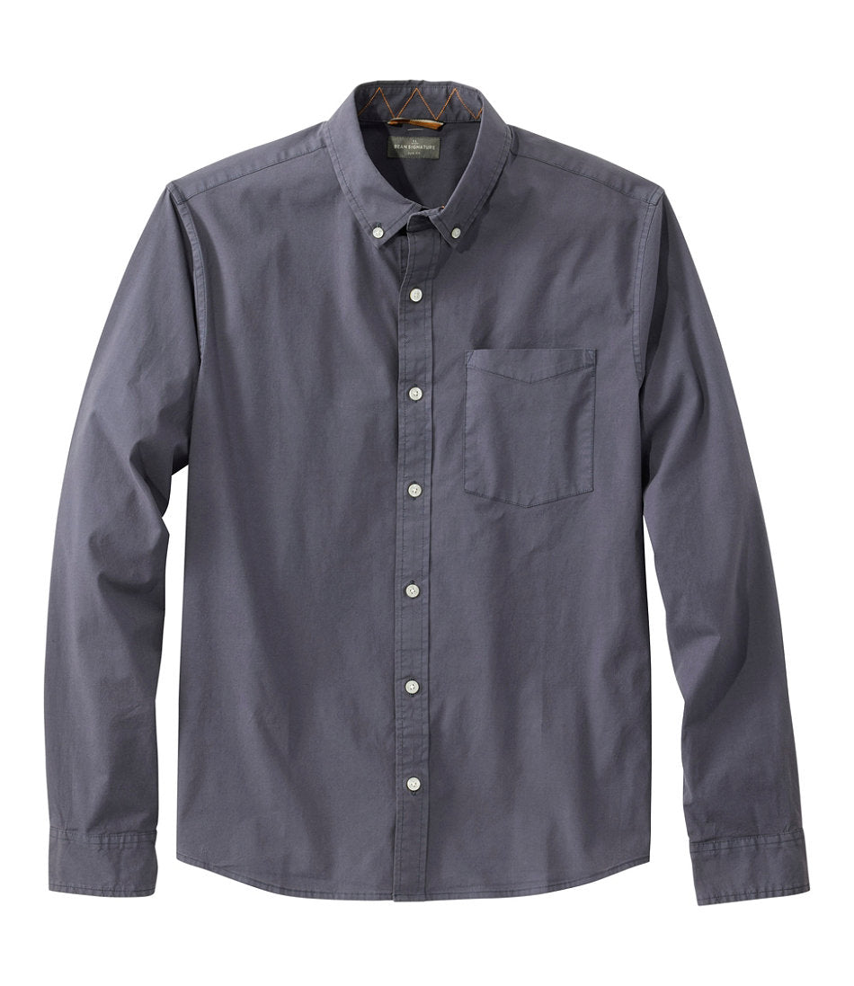 Men's Signature Stretch Poplin Shirt, Long-Sleeve, Slim Fit | L.L.Bean discount