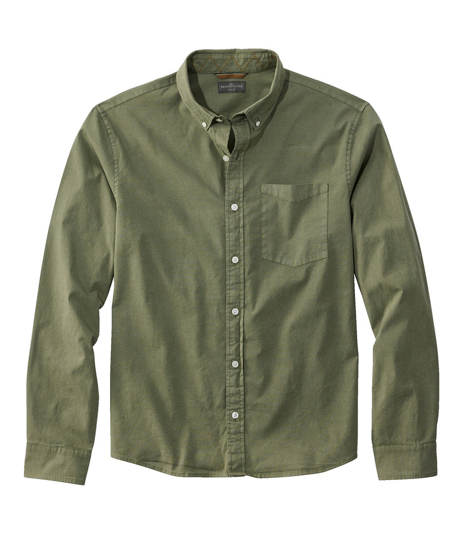 Men's Signature Stretch Poplin Shirt, Long-Sleeve, Slim Fit | L.L.Bean discount