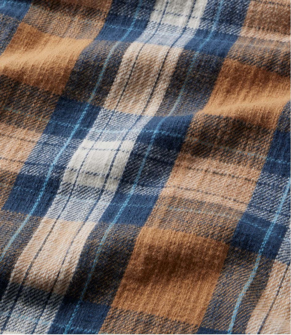 Men's 1912 Field Flannel Shirt, Hooded, Slightly Fitted Untucked Fit, Plaid | L.L.Bean outlet