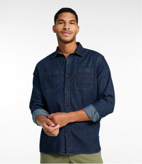 Men's BeanFlex® Denim Shirt, Traditional Untucked Fit | L.L.Bean near me