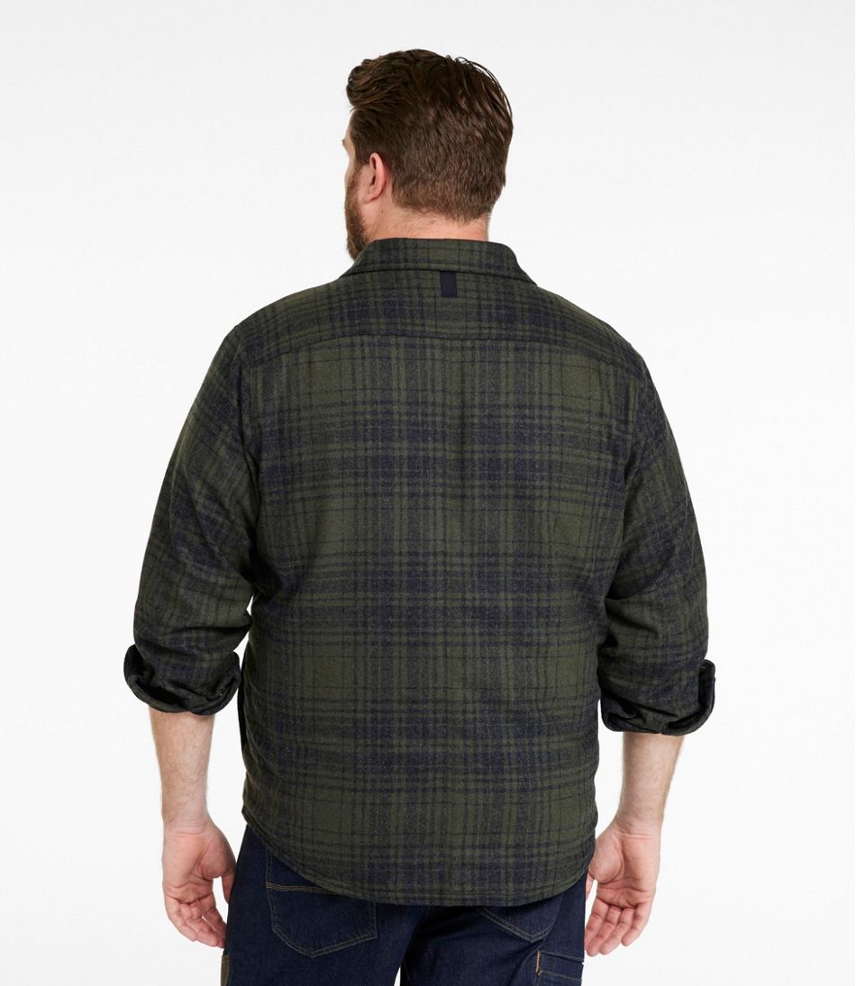 Men's Maine Guide Lightweight Lined Wool Field Shirt, Plaid | L.L.Bean discount