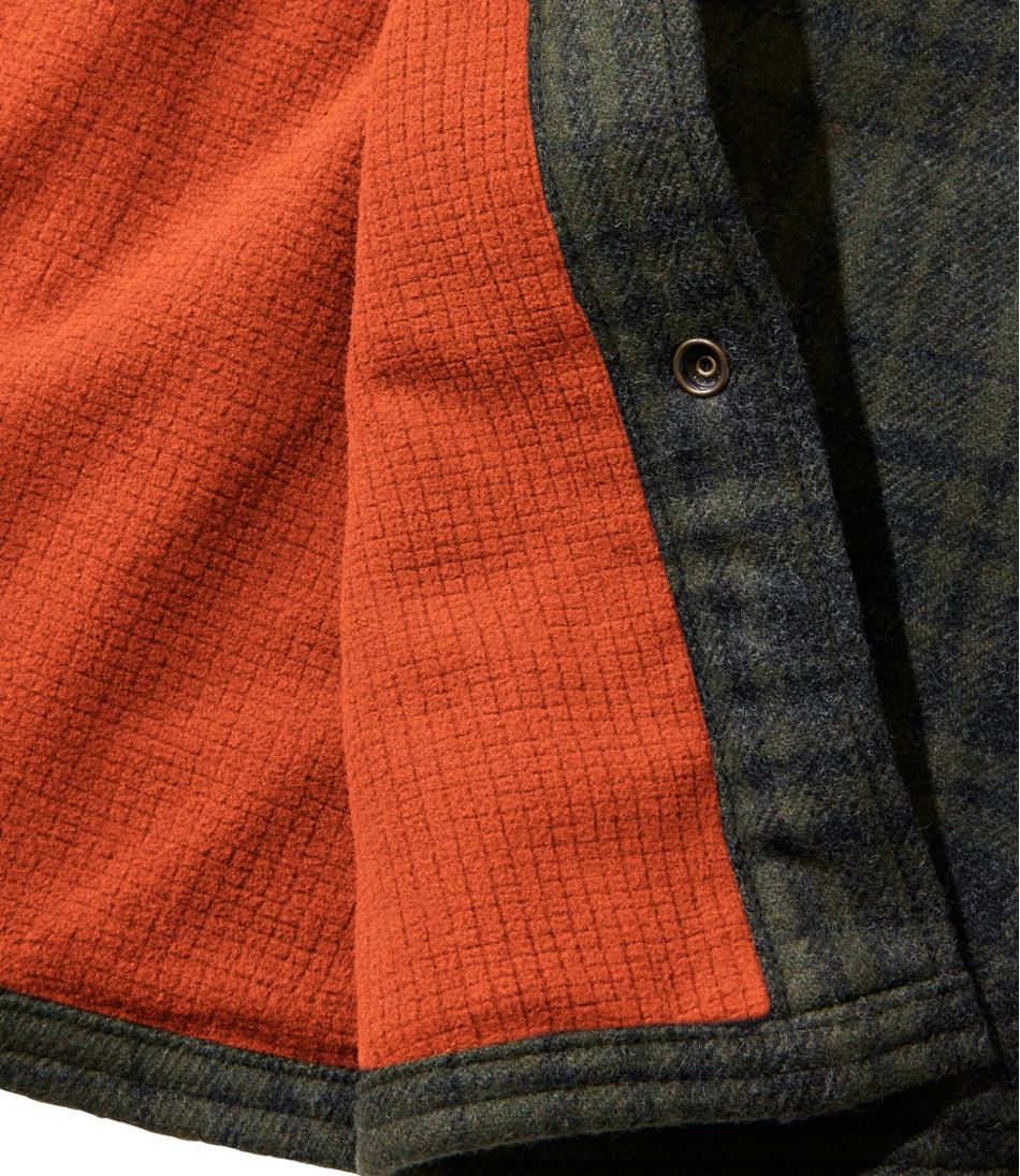 Men's Maine Guide Lightweight Lined Wool Field Shirt, Plaid | L.L.Bean discount
