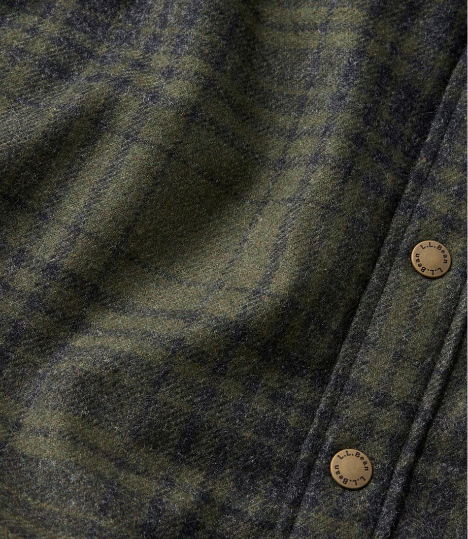 Men's Maine Guide Lightweight Lined Wool Field Shirt, Plaid | L.L.Bean discount