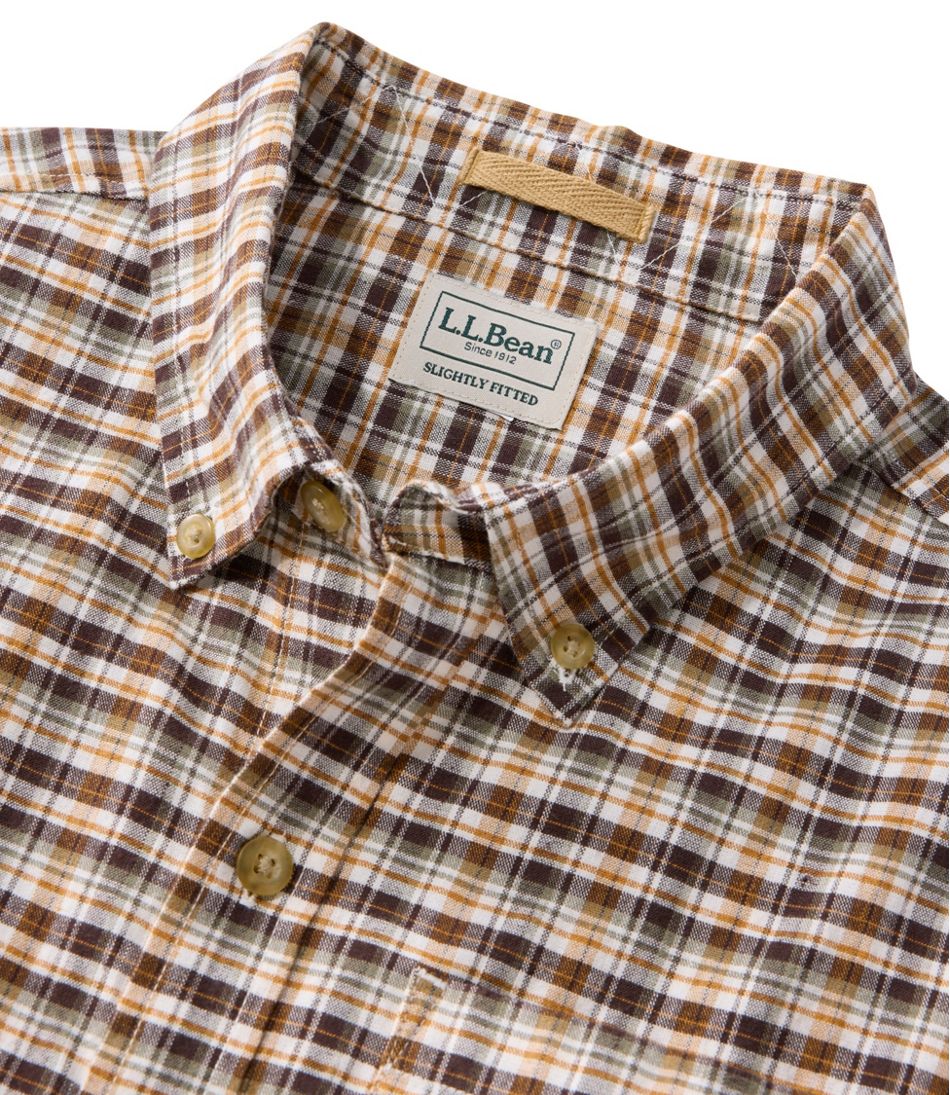 Men's Stonecoast Hemp Shirt, Short-Sleeve, Slightly Fitted Untucked Fit | L.L.Bean sale