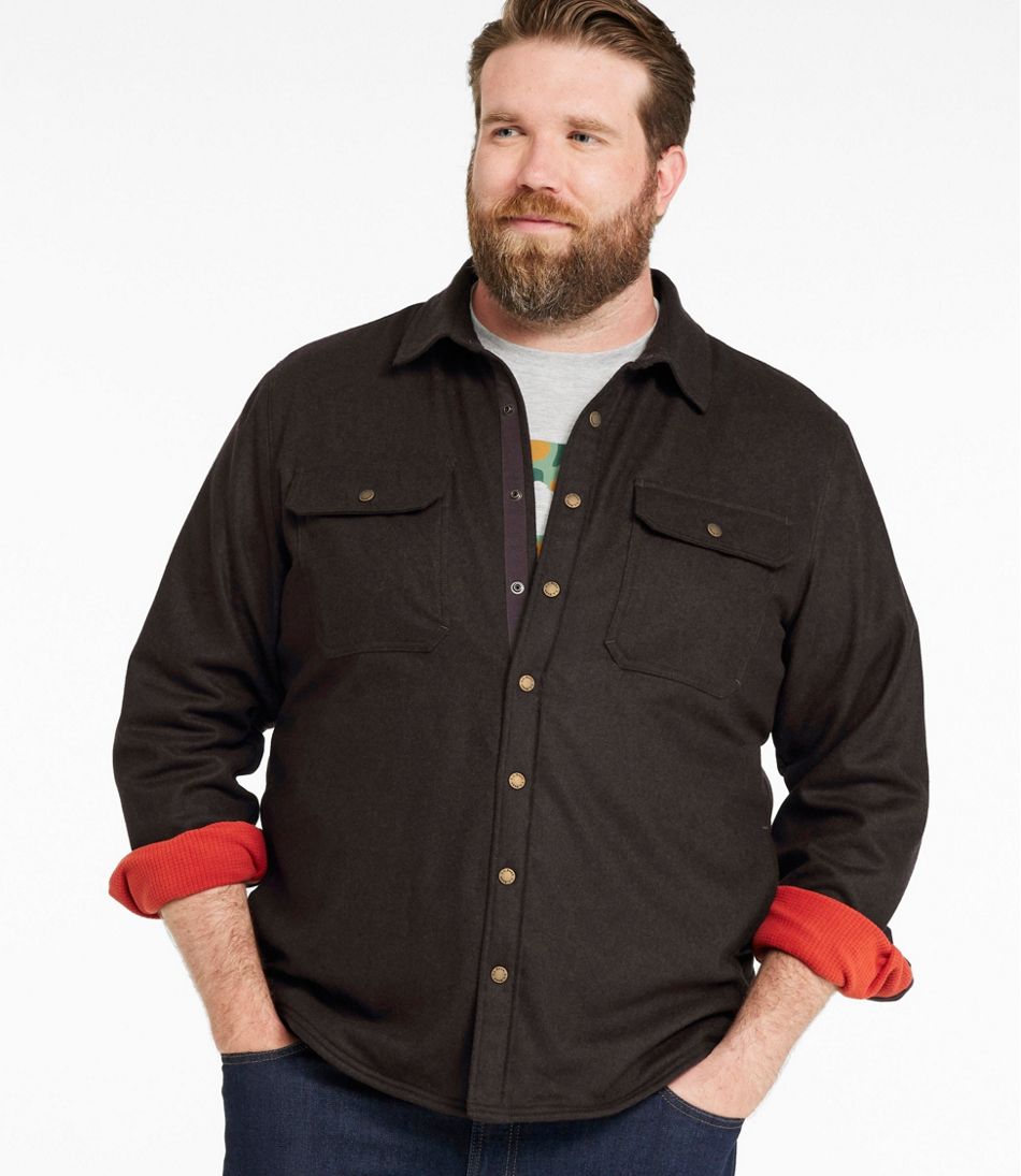 Men's Maine Guide Lightweight Lined Wool Field Shirt | L.L.Bean online