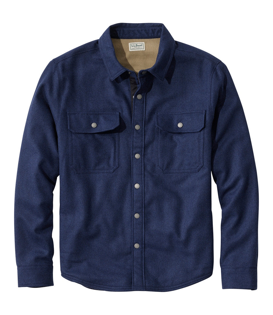 Men's Maine Guide Lightweight Lined Wool Field Shirt | L.L.Bean online