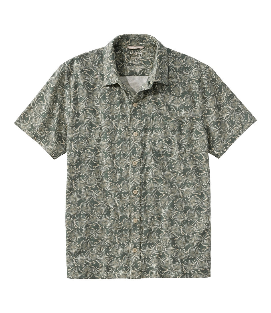Men's Lakewashed Performance Shirts, Button-Front Shirt, Short-Sleeve, Print | L.L.Bean sale
