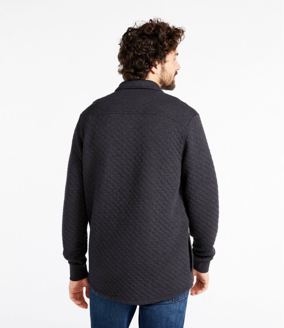 Men's Quilted Sweatshirts, Snap Overshirt | L.L.Bean for sale