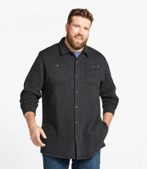 Men's Quilted Sweatshirts, Snap Overshirt | L.L.Bean for sale