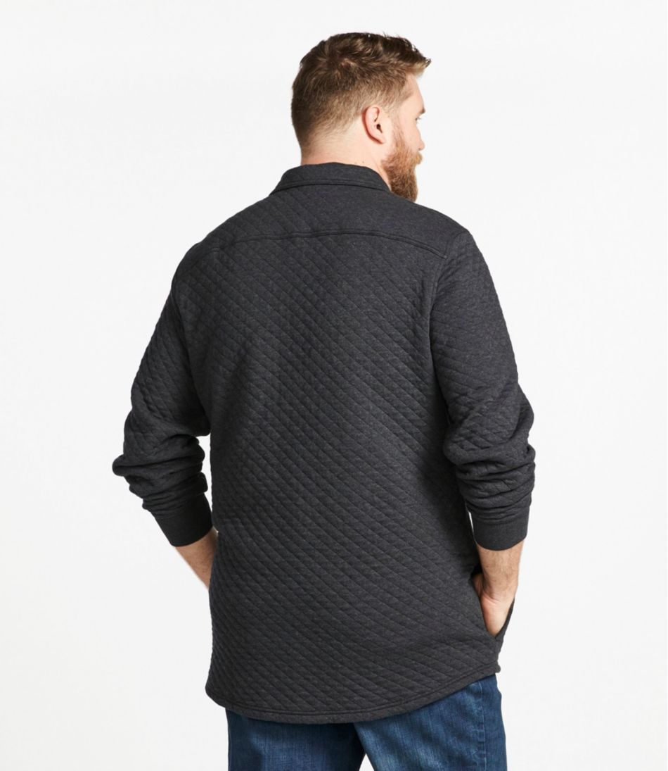 Men's Quilted Sweatshirts, Snap Overshirt | L.L.Bean for sale