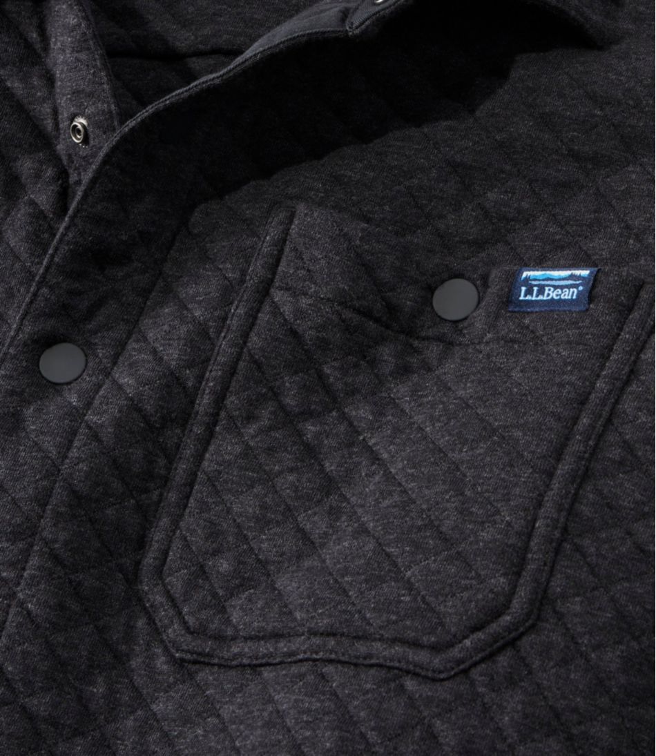 Men's Quilted Sweatshirts, Snap Overshirt | L.L.Bean for sale