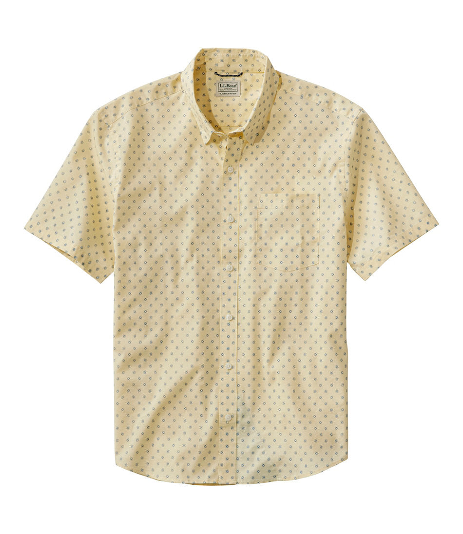Men's Comfort Stretch Performance® Shirt, Short-Sleeve, Slightly Fitted Untucked Fit, Print | L.L.Bean on sale