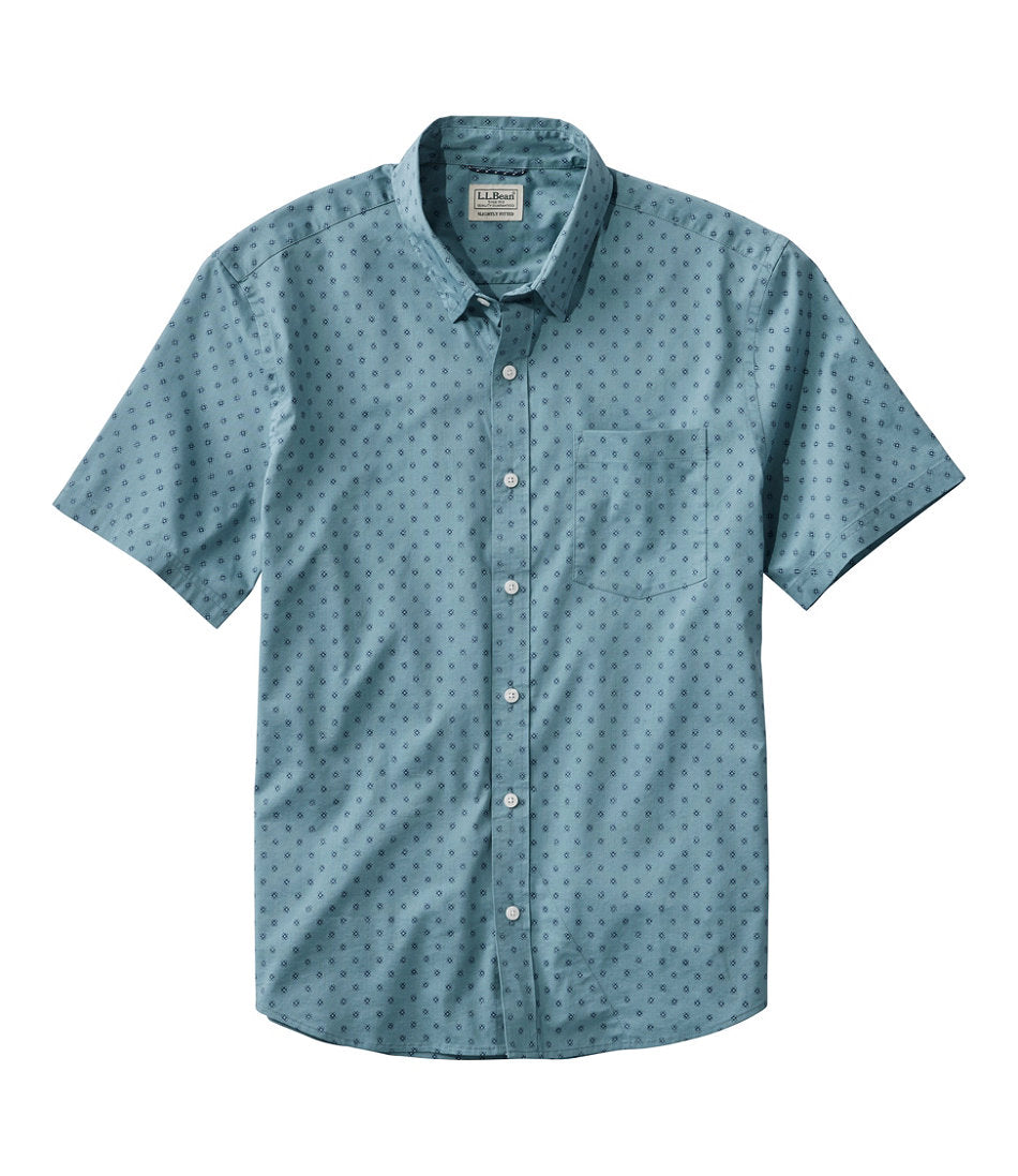 Men's Comfort Stretch Performance® Shirt, Short-Sleeve, Slightly Fitted Untucked Fit, Print | L.L.Bean on sale