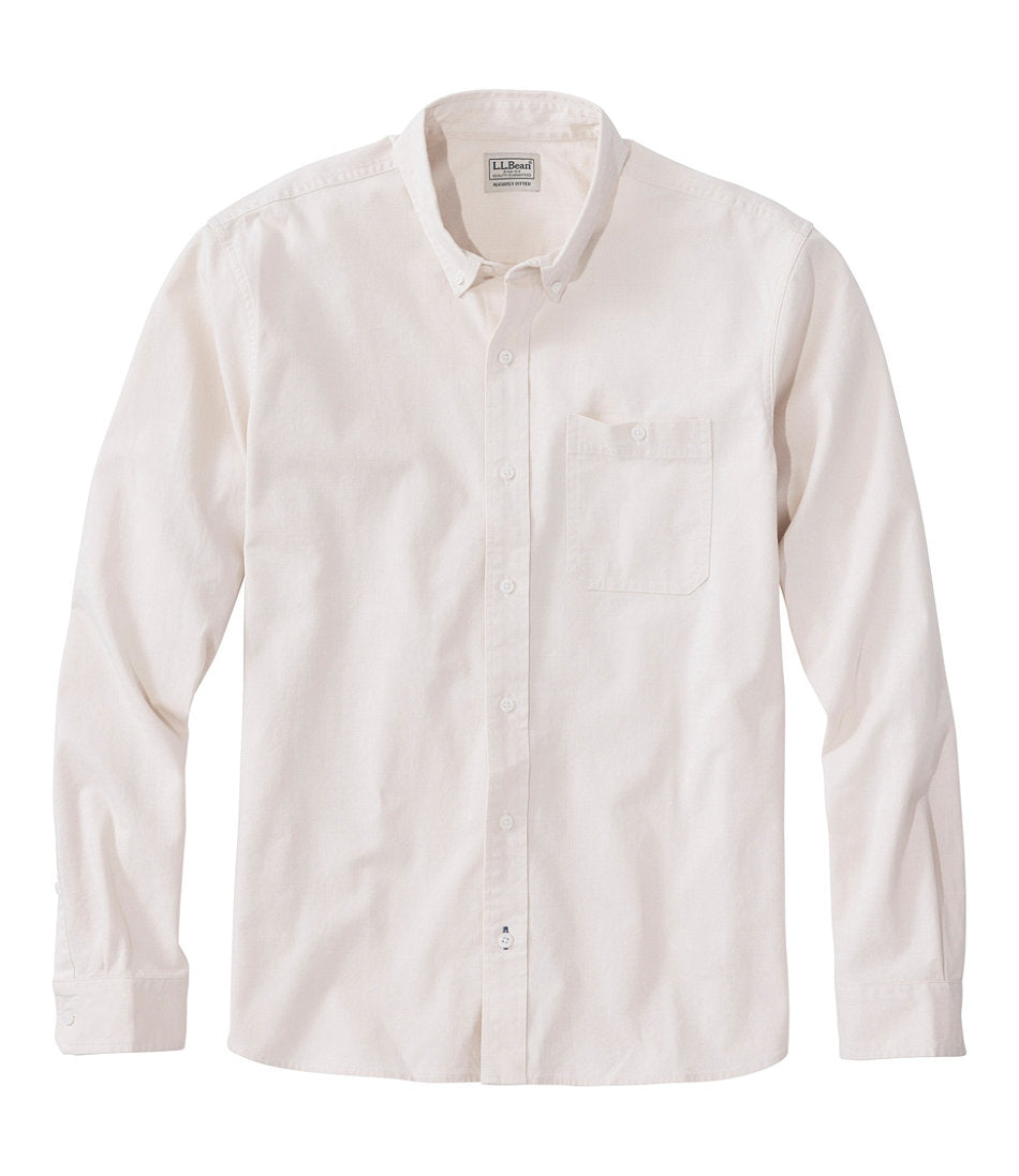 Men's Comfort Stretch® Chambray Shirt, Long-Sleeve, Slightly Fitted Untucked Fit | L.L.Bean near me