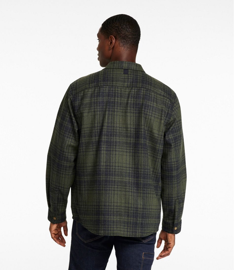 Men's Maine Guide Lightweight Wool Field Shirt, Plaid | L.L.Bean outlet