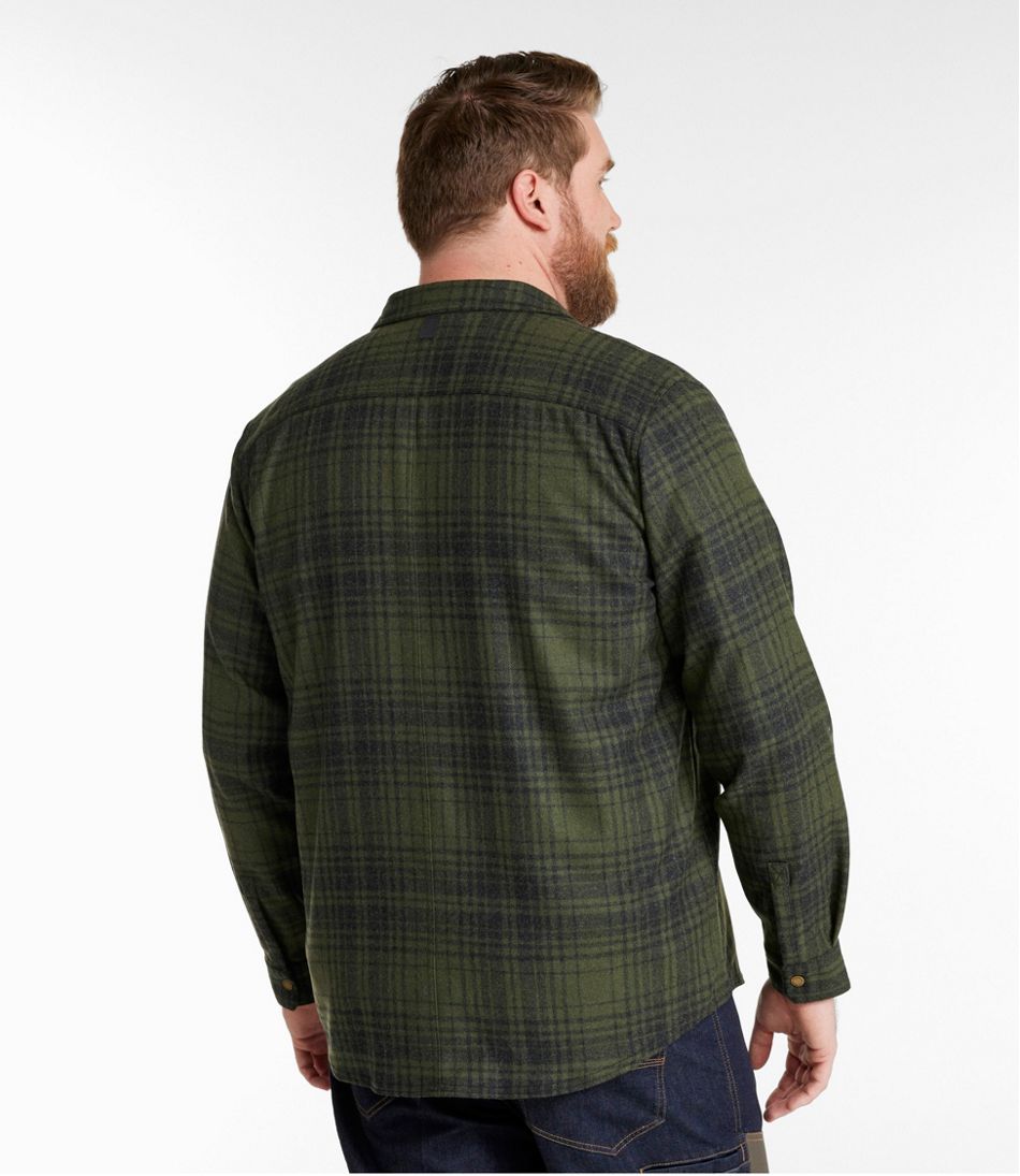 Men's Maine Guide Lightweight Wool Field Shirt, Plaid | L.L.Bean outlet