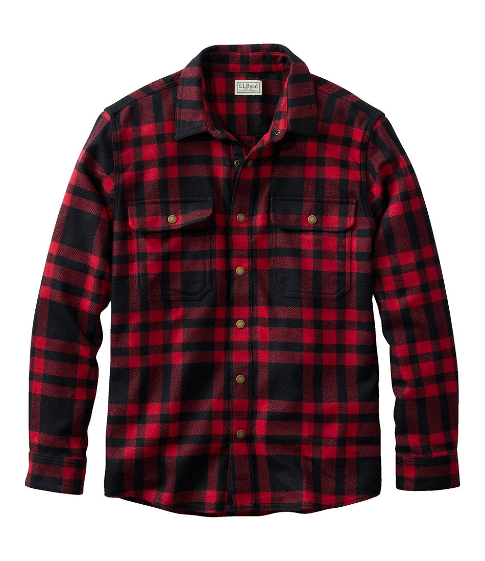 Men's Maine Guide Lightweight Wool Field Shirt, Plaid | L.L.Bean outlet