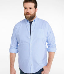 Men's Comfort Stretch Oxford Shirt, Slightly Fitted Untucked Fit, Stripe | L.L.Bean online