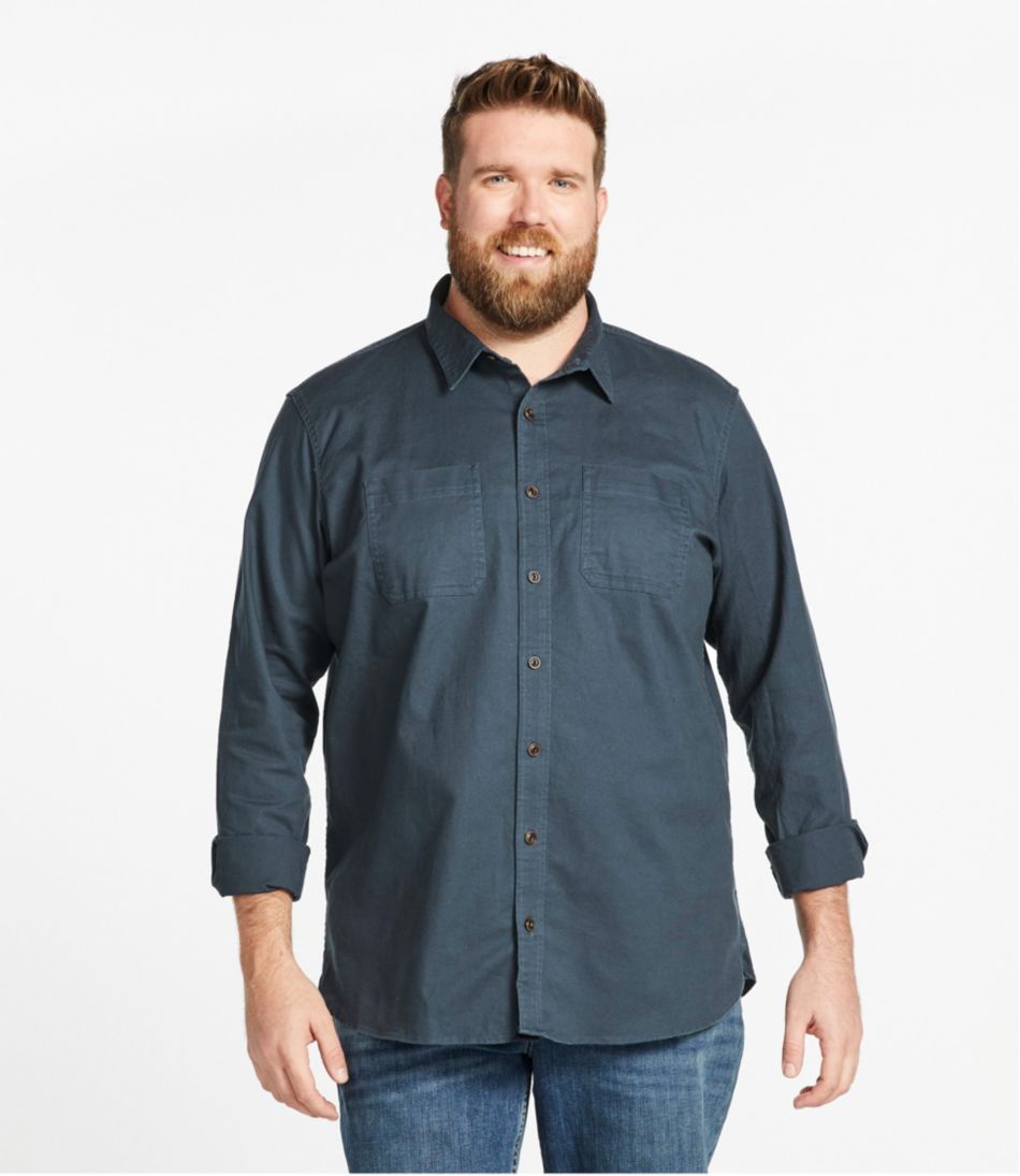 Men's BeanFlex® Twill Shirt, Traditional Untucked Fit, Long-Sleeve | L.L.Bean sale