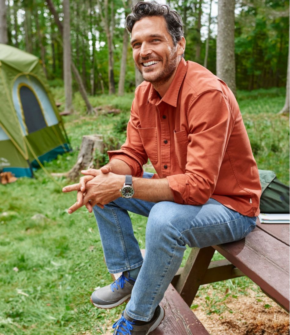 Men's BeanFlex® Twill Shirt, Traditional Untucked Fit, Long-Sleeve | L.L.Bean sale