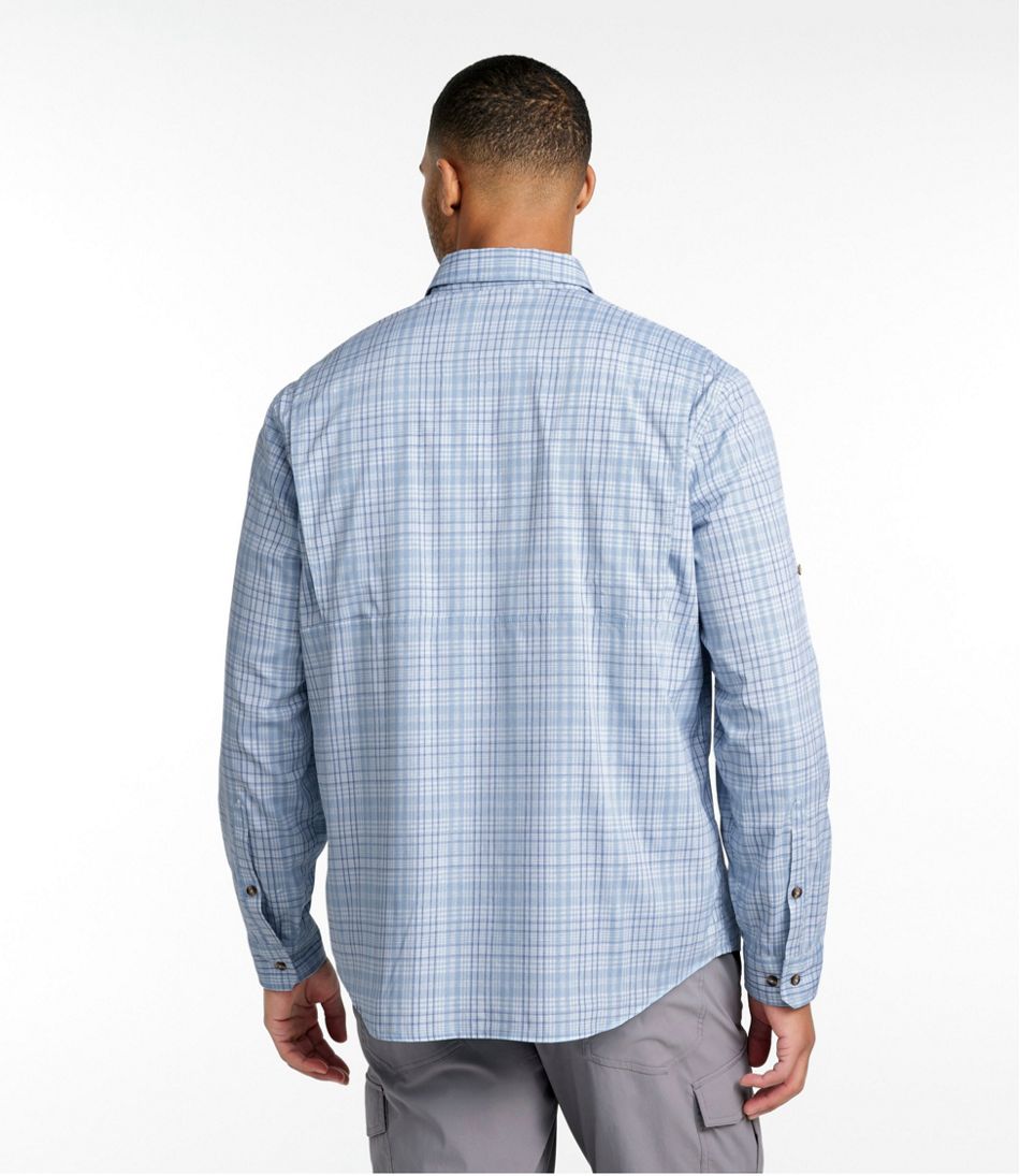 Men's Tropicwear Shirt, Plaid Long-Sleeve | L.L.Bean outlet