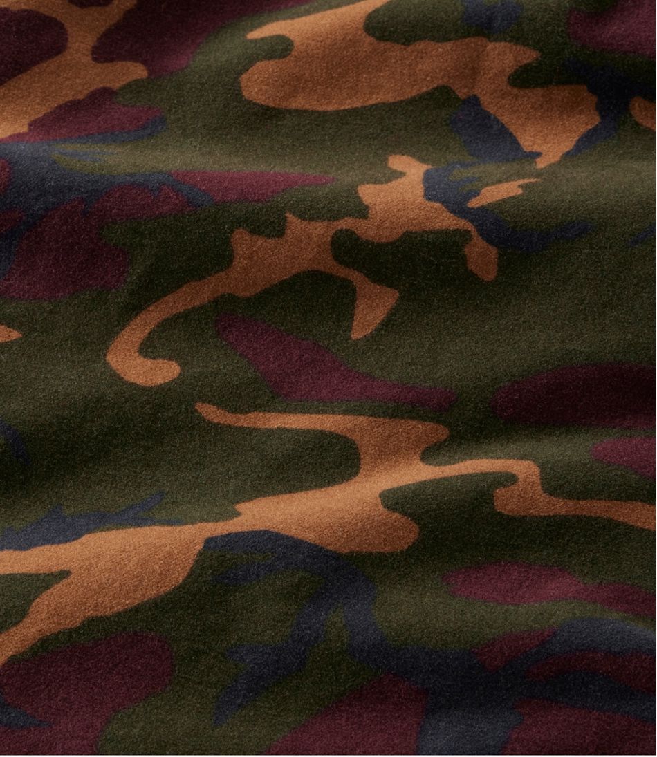 Men's Bean's Moleskin Shirt, Slightly Fitted Untucked Fit, Print | L.L.Bean online