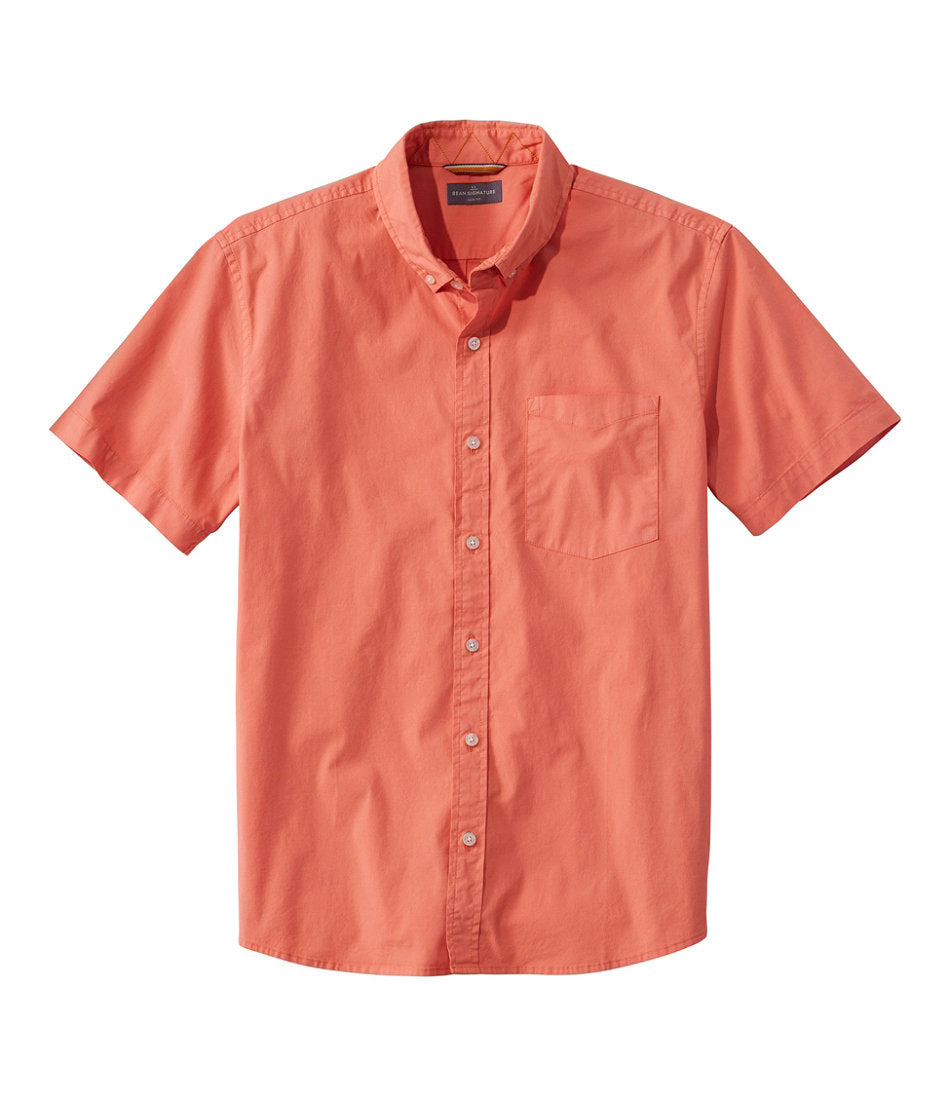 Men's Signature Stretch Poplin Shirt, Short-Sleeve, Slim Fit | L.L.Bean on sale