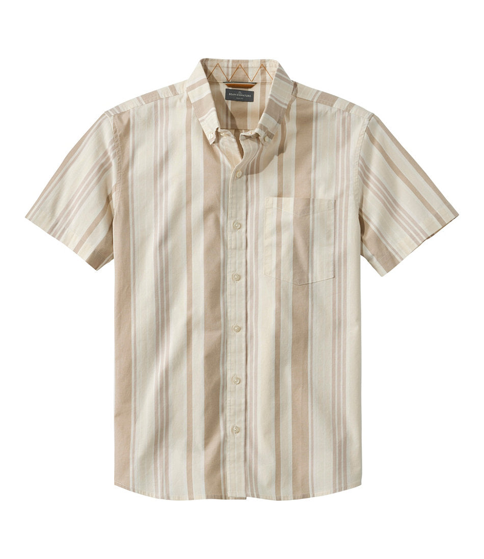 Men's Signature Stretch Poplin Shirt, Short-Sleeve, Slim Fit | L.L.Bean on sale
