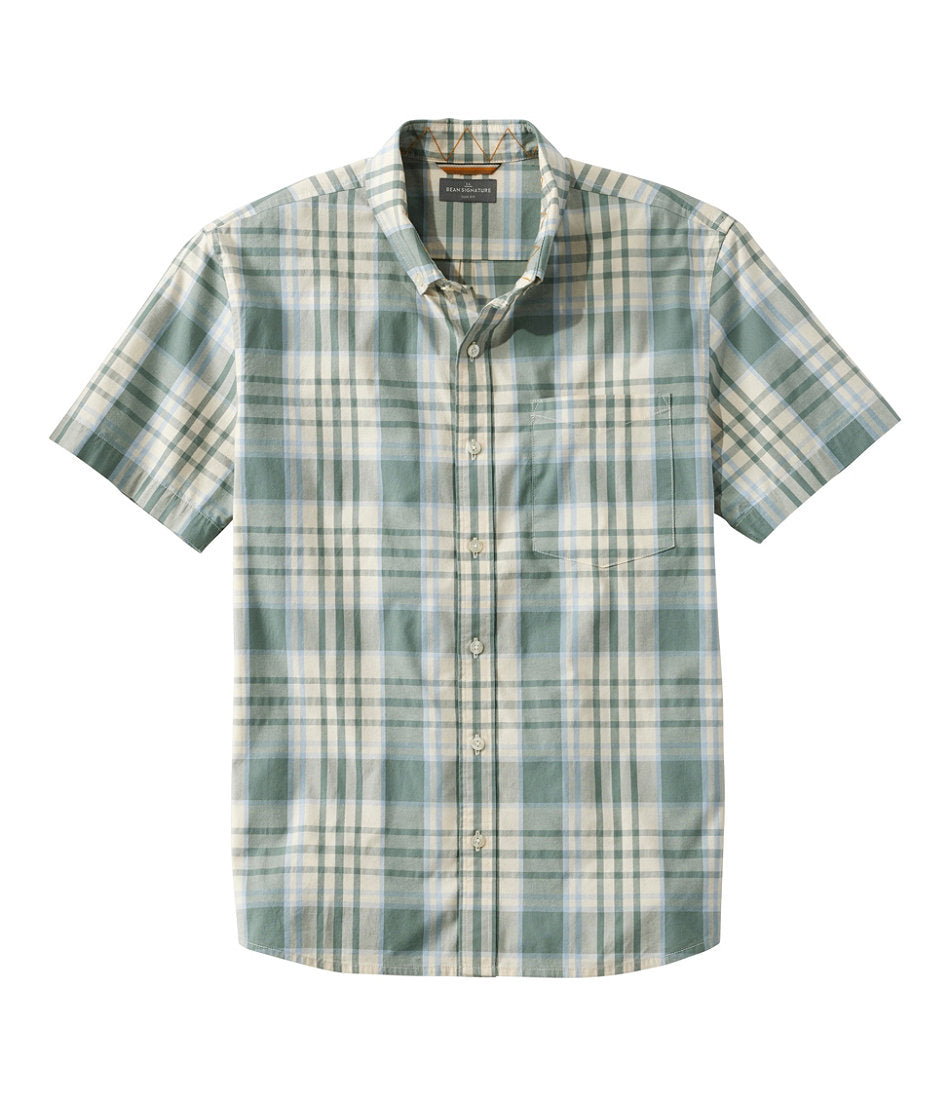 Men's Signature Stretch Poplin Shirt, Short-Sleeve, Slim Fit | L.L.Bean on sale