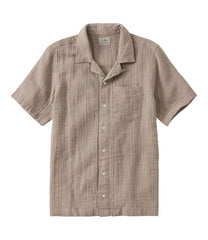 Men's Cloud Gauze Shirt, Short-Sleeve, Slightly Fitted Untucked Fit | L.L.Bean online