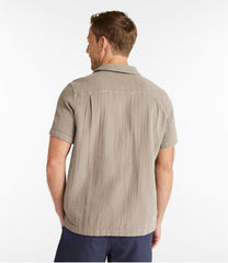 Men's Cloud Gauze Shirt, Short-Sleeve, Slightly Fitted Untucked Fit | L.L.Bean online