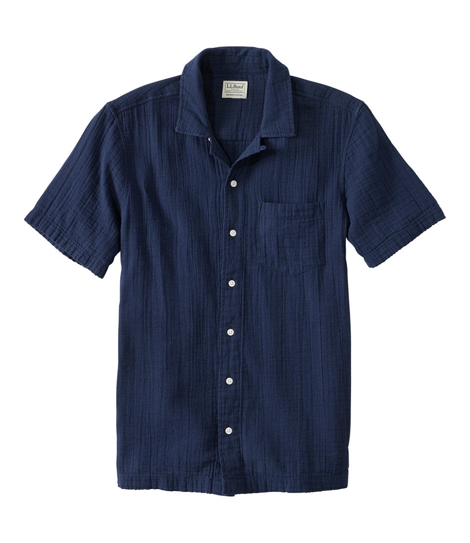 Men's Cloud Gauze Shirt, Short-Sleeve, Slightly Fitted Untucked Fit | L.L.Bean online