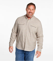 Men's Stonecoast Hemp Shirt, Long-Sleeve, Slightly Fitted Untucked Fit, Stripe | L.L.Bean for sale