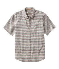 Men's Stonecoast Hemp Shirt, Short-Sleeve, Slightly Fitted Untucked Fit, Stripe | L.L.Bean discount