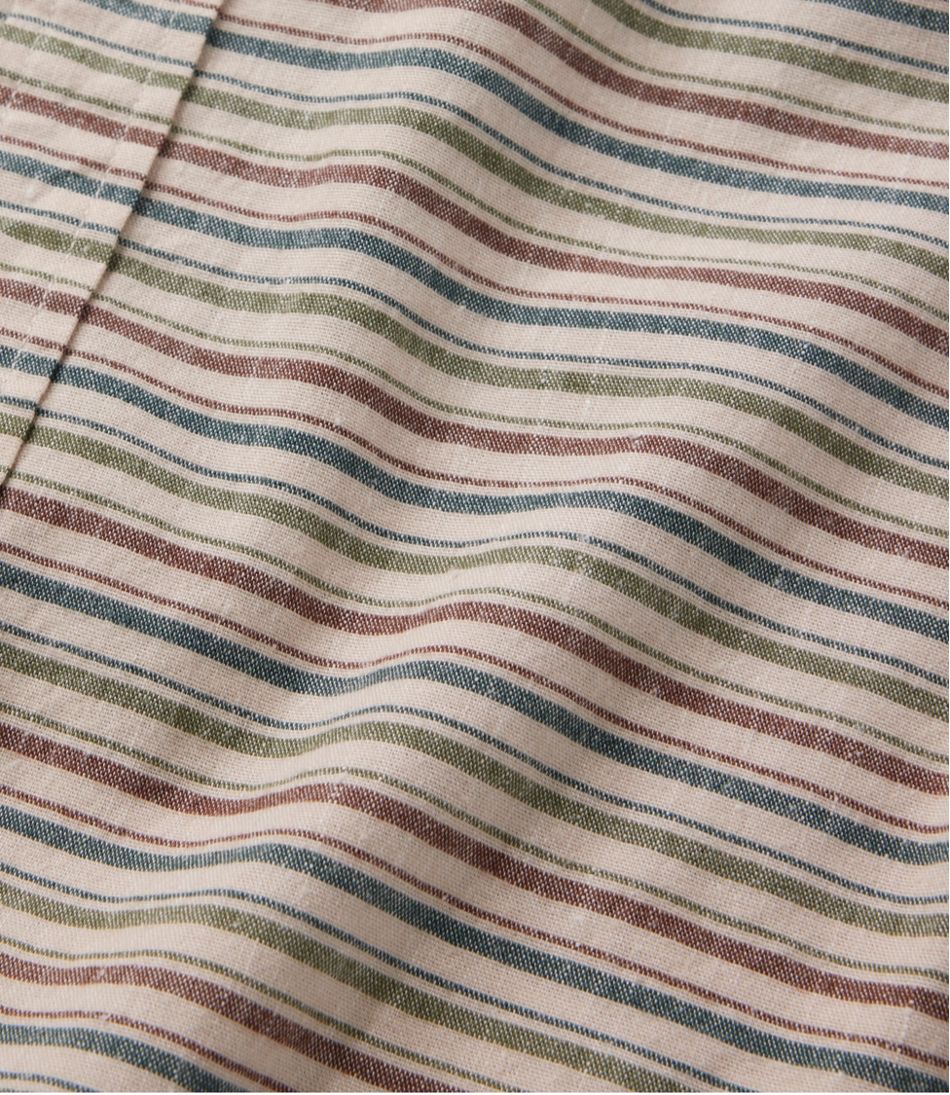 Men's Stonecoast Hemp Shirt, Short-Sleeve, Slightly Fitted Untucked Fit, Stripe | L.L.Bean discount