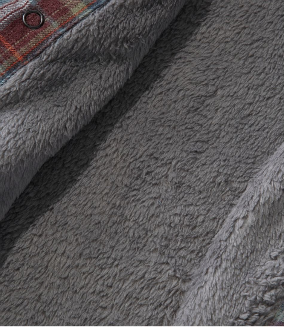 Men's Katahdin Performance Flannel Shirt-Jacket, Hi-Pile Fleece-Lined Plaid | L.L.Bean online